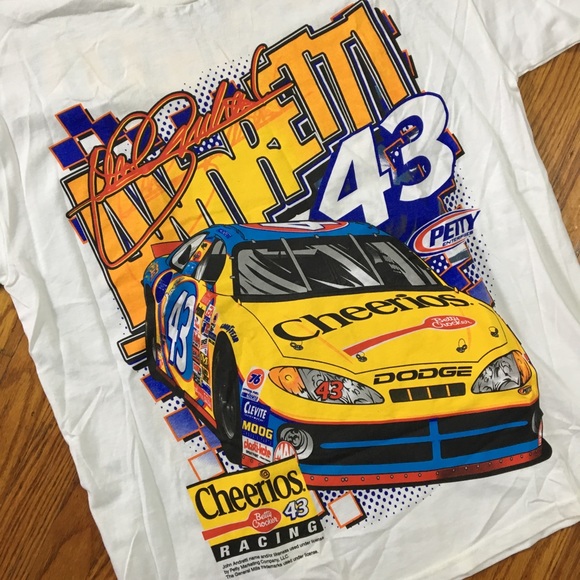 John Andretti NASCAR T Shirt #43 NWOT Rare - Picture 3 of 6